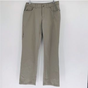 Mountain Hardware La Strada Stretch Nylon Tech Pants Khaki Size 8